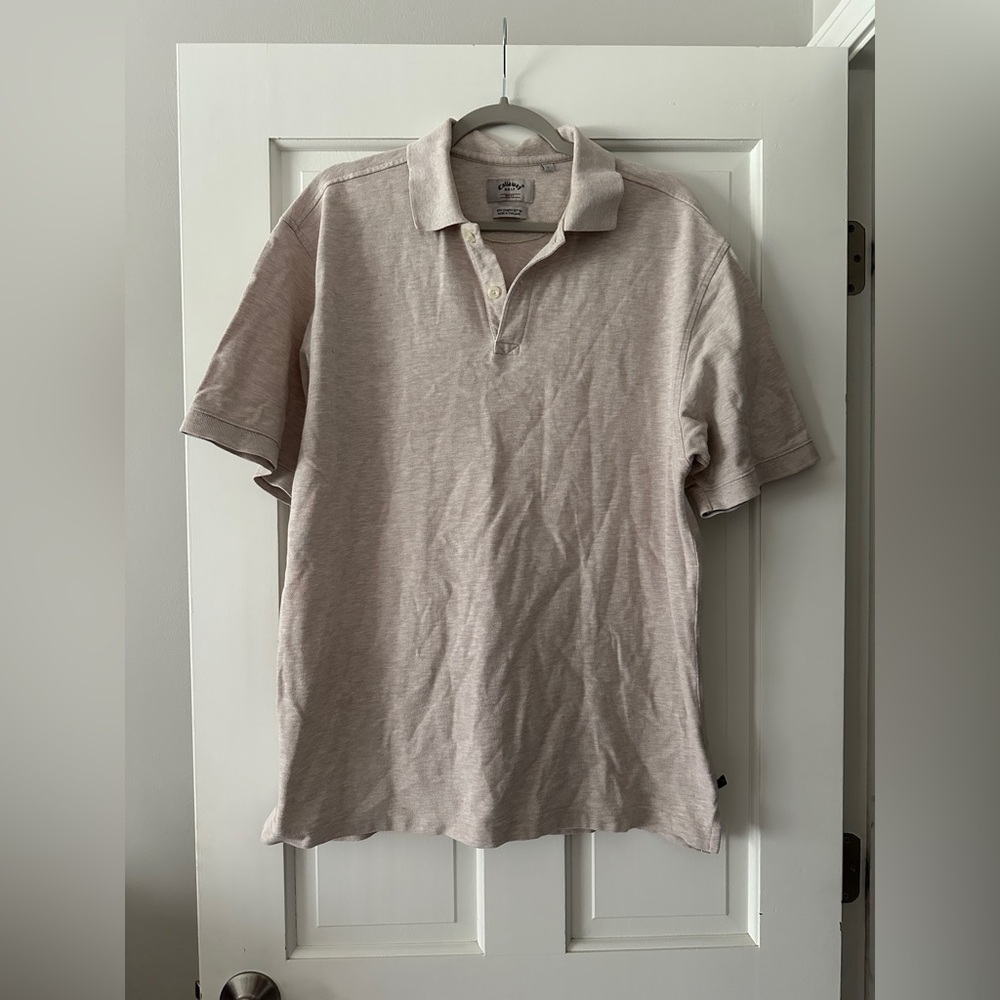 Callaway Golf Sport 100% Cotton Short Sleeve Polo Shirt